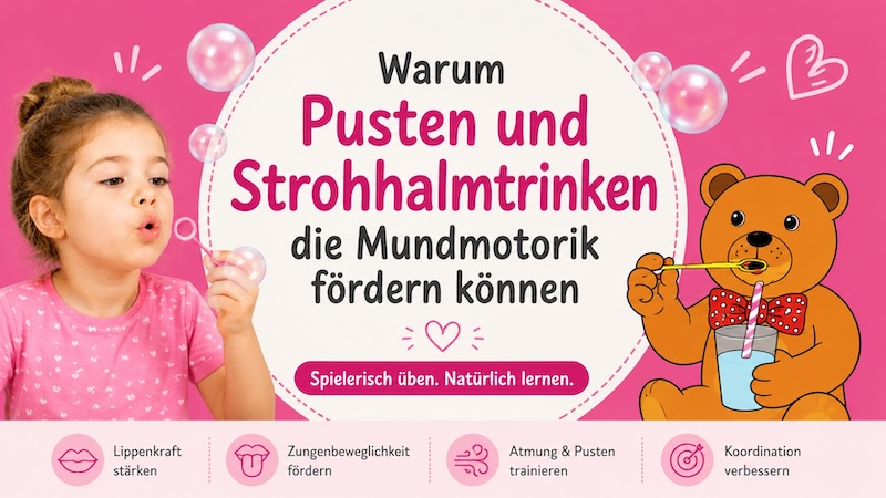Pusten für die Mundmotorik